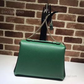 Gucci 2Way Chain Plain Leather Shoulder Bags Green 510306