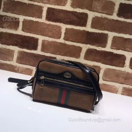 Gucci Ophidia GG Supreme Small Shoulder Bag Coffee 517350