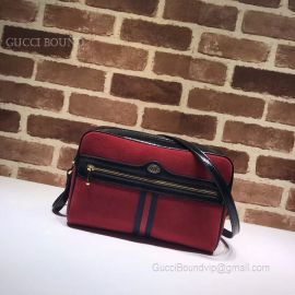 Gucci Ophidia GG Supreme Small Shoulder Bag Red 517080