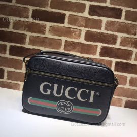 Gucci Print Shoulder Bag Black 523589