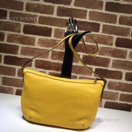 Gucci Print Shoulder Bag Yellow 523589