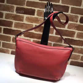 Gucci Original Leather Women Shoulder Bag Red 523592