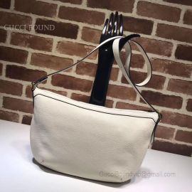 Gucci Original Leather Women Shoulder Bag White 523592