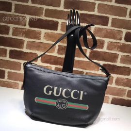 Gucci Original Leather Women Shoulder Bag Black 523592