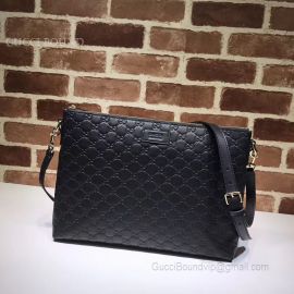 Gucci Signature Soft Messenger Black 473882