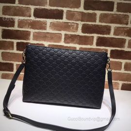 Gucci Signature Soft Messenger Black 473882