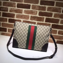 Gucci GG Supreme Messenger Bag Khaki 474139