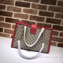 Gucci Padlock GG Medium Shoulder Bag Red 479197