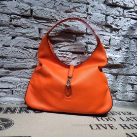 Gucci Jackie Soft Leather Hobo Bag Orange 362968