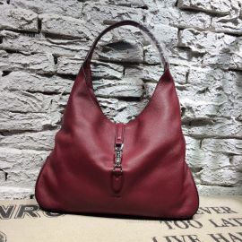 Gucci Jackie Soft Leather Hobo Bag Wine 362968