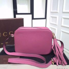 Gucci Soho Small Leather Disco Bag Pink 308364