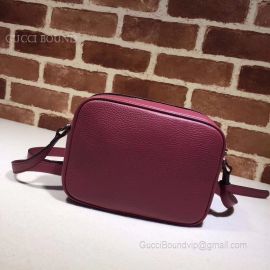 Gucci Soho Small Leather Disco Bag Purple 308364