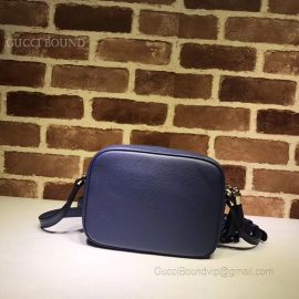 Gucci Soho Small Leather Disco Bag Blue 308364