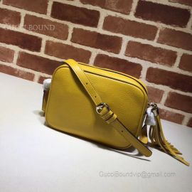 Gucci Soho Small Leather Disco Bag Yellow 308364