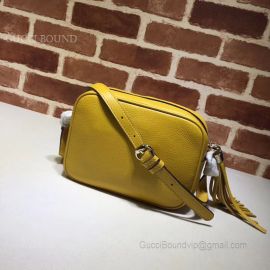 Gucci Soho Small Leather Disco Bag Yellow 308364