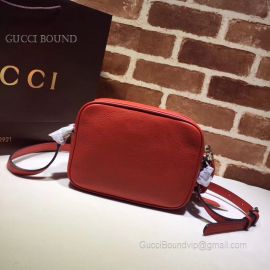 Gucci Soho Small Leather Disco Bag Red 308364