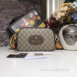 Gucci GG Supreme Messenger Bag Gray 476466