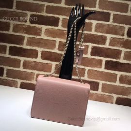 Gucci Women Leather Interlocking GG Crossbody Purse Pink Handbag 510304