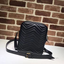 Gucci GG Marmont Messenger Bag Black 523365