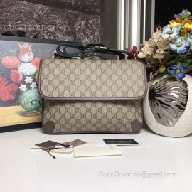 Gucci GG Supreme Messenger Bag Gray 495654