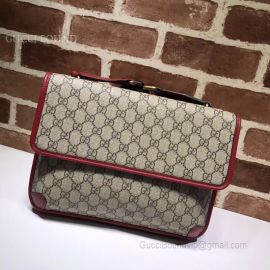 Gucci GG Supreme Messenger Bag Red 495654