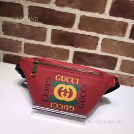Gucci Print Small Belt Bag Red 527792