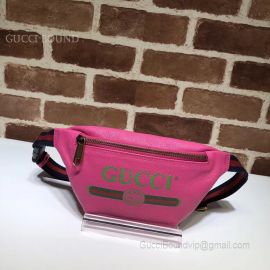 Gucci Print Small Belt Bag Pink 527792