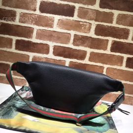 Gucci Print Leather Belt Black Bag 493869