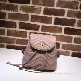 Gucci GG Marmont Matelasse Backpack Pink 528129