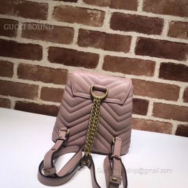 Gucci GG Marmont Matelasse Backpack Pink 528129