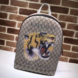 Gucci Tiger Print GG Supreme Backpack 419584