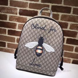 Gucci Bee Print GG Supreme Backpack 419584