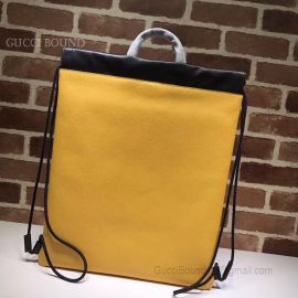 Gucci Coco Capitan Logo Backpack Yellow 494053