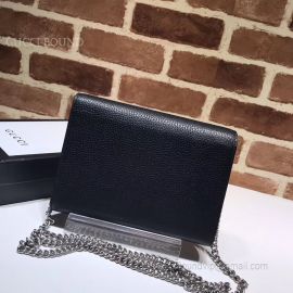 Gucci Dionysus Leather Mini Chain Black Bag 401231