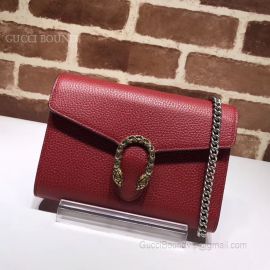 Gucci Dionysus Leather Mini Chain Bag Wine 401231