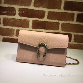 Gucci Dionysus Leather Mini Chain Bag Nude 401231