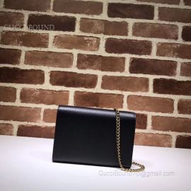 Gucci GG Marmont Leather Mini Chain Bag Black 401232