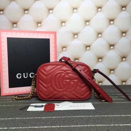 Gucci GG Marmont Mini Red Bag 448065