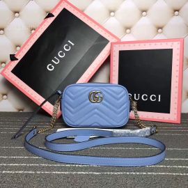 Gucci GG Marmont Mini Bag Blue 448065