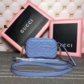 Gucci GG Marmont Mini Bag Blue 448065
