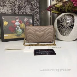 Gucci GG Marmont Matelasse Leather Super Mini Bag Coffee 476433