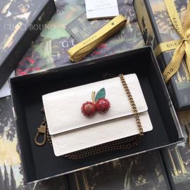 Gucci Signature Mini Bag With Cherries White 481291