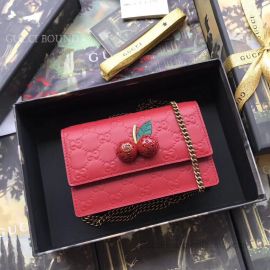 Gucci Signature Mini Bag With Cherries Red 481291