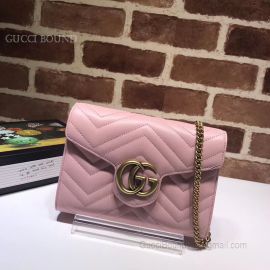 Gucci GG Marmont Matelasse Mini Bag Pink 474575