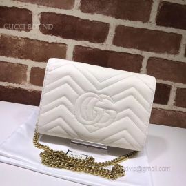 Gucci GG Marmont Matelasse Mini Bag White 474575