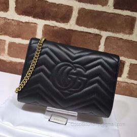 Gucci GG Marmont Matelasse Mini Bag Black 474575