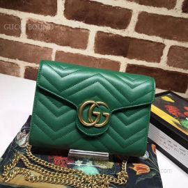 Gucci GG Marmont Matelasse Mini Bag Green 474575