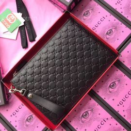 Gucci Leather Pouch Black 495066