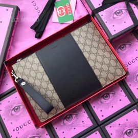 Gucci Leather Black Pouch 495066