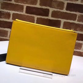 Gucci GG Supreme Pouch With Bosco Patch Yellow 506280